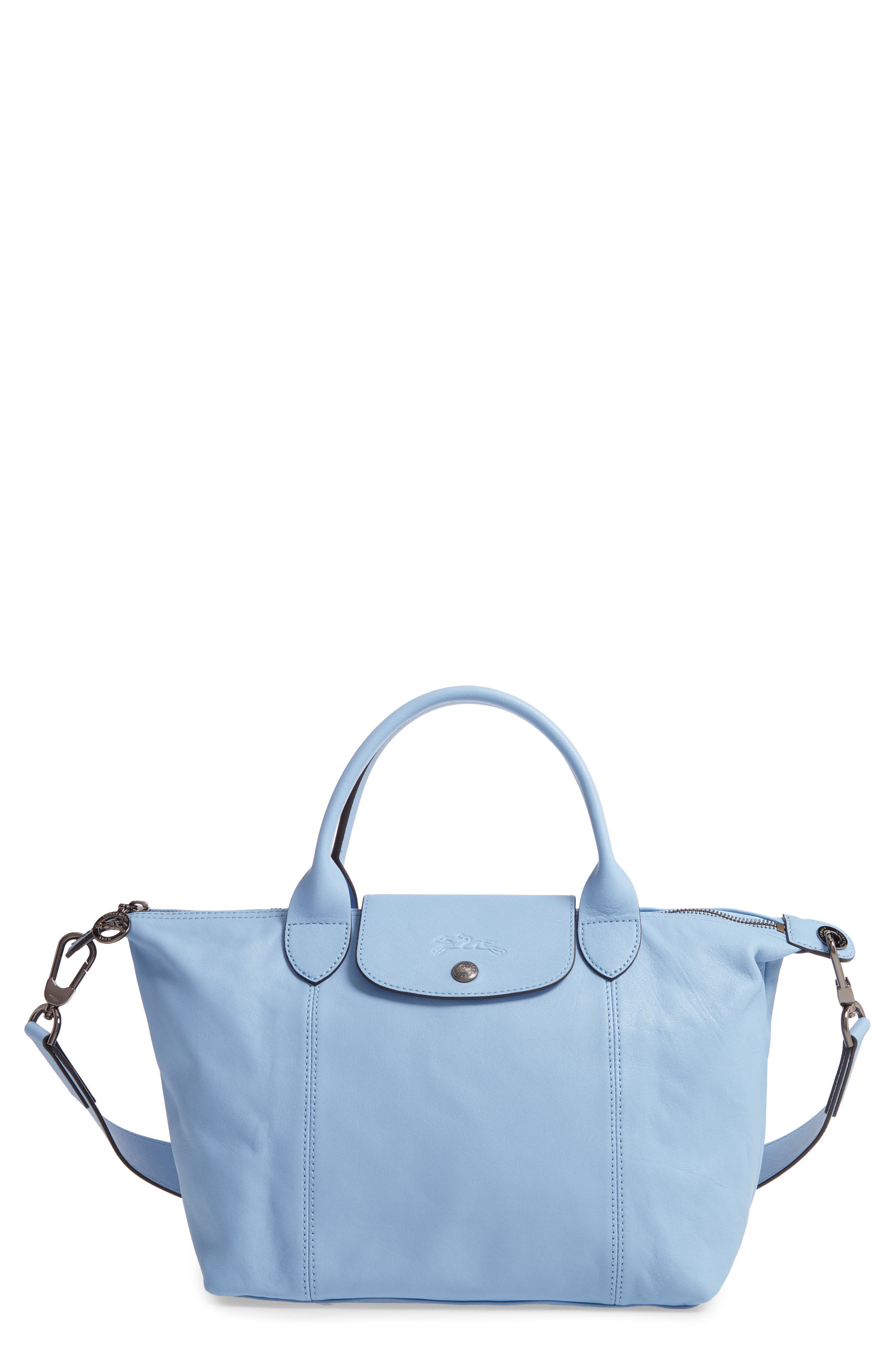 Le Pliage Cuir Leather Small Shoulder 