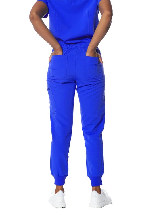 Shop Members Only Valencia Jogger Scrub Pants In Royal Blue