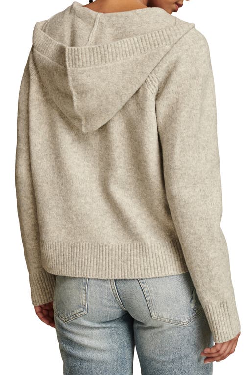 Shop Lucky Brand Sweater Hoodie In Light Heather Grey