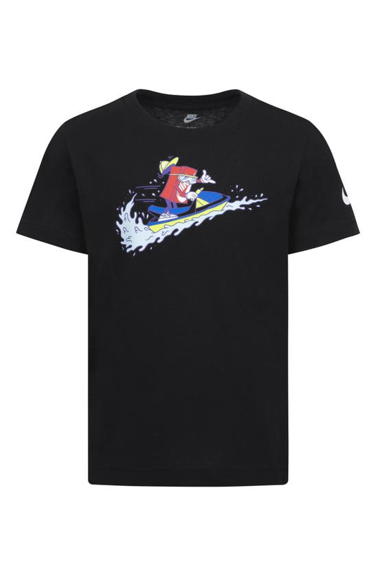 Shop Nike Kids' Boxy Graphic T-shirt In Black