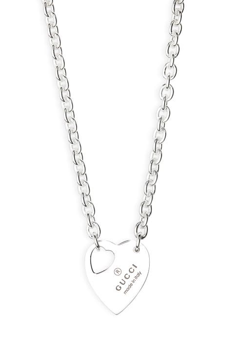 Trademark Heart Sterling Silver Pendant Necklace
