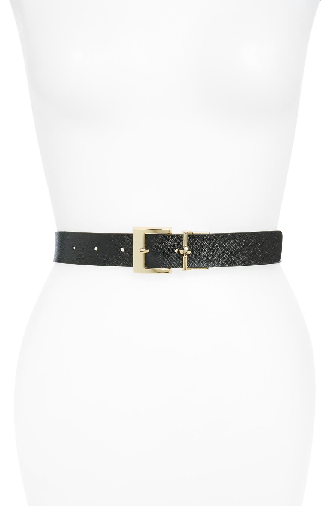 kate spade new york reversible saffiano leather belt Nordstrom
