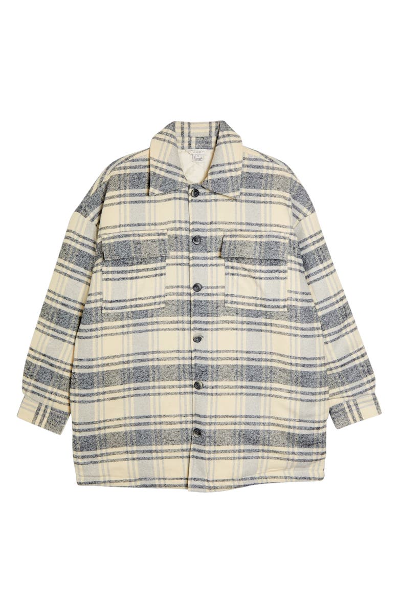 French Connection Caty Plaid Cotton Flannel Shacket | Nordstromrack