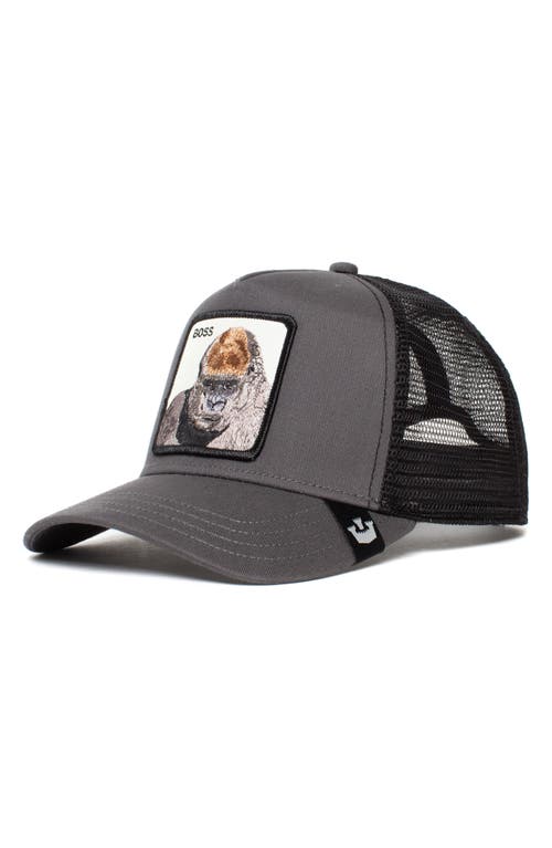 Goorin Bros. The Boss Gorilla Patch Trucker Hat in Charcoal at Nordstrom