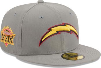 New Era Men's New Era Gray Los Angeles Chargers Color Pack 59FIFTY Fitted  Hat