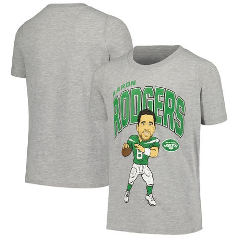 Fanatics Branded Aaron Rodgers Green New York Jets Icon Name And Number  T-shirt for Men