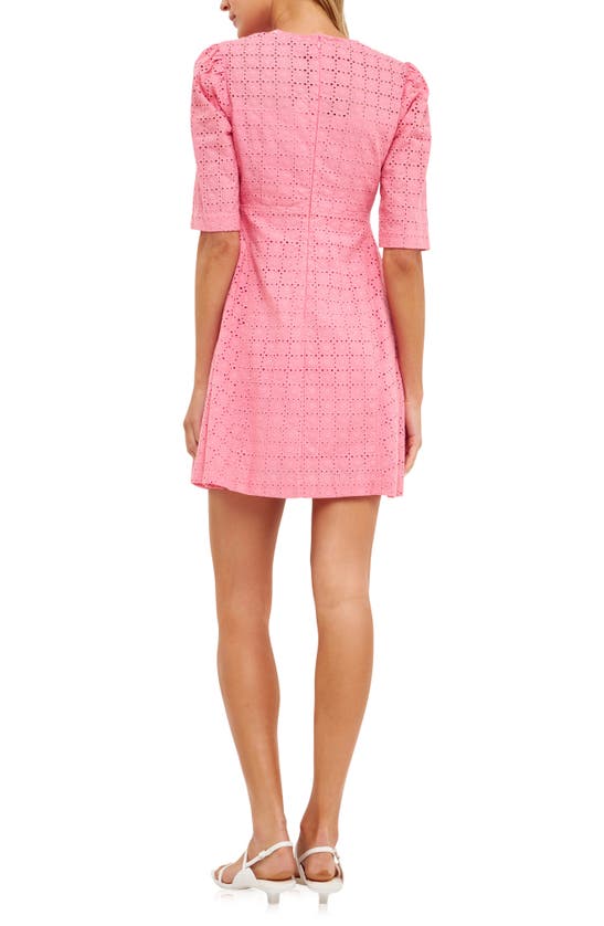 ENGLISH FACTORY ENGLISH FACTORY BRODERIE LACE MINIDRESS 