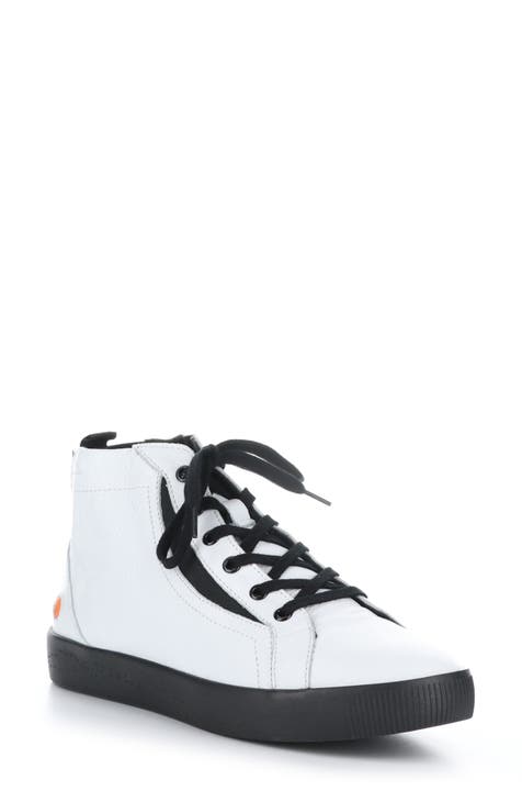 womens white high top sneakers