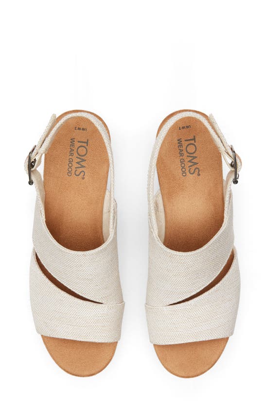 Shop Toms Claudine Platform Wedge Sandal In Natural