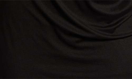 24seven Comfort Apparel Plus Size Short Sleeve V-neck Faux Wrap Dress In Black