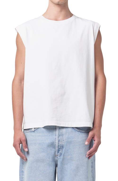 Agolde Seth Muscle T-shirt In White
