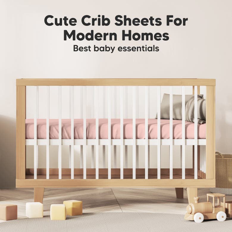 Keababies Soothe Fitted Crib Sheet In Rose