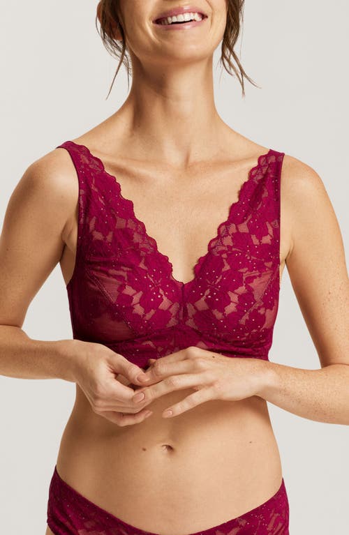 Hanro Anais Soft Cup Bra in Deep Poppy 