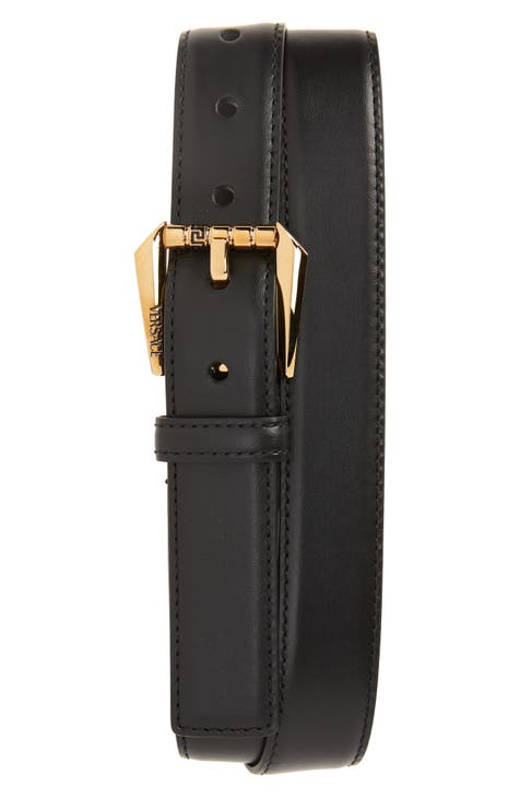 Versace Black & White Greca Reversible Belt - Men from