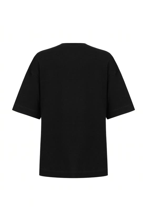 Shop Nocturne Metal Ring Detailed T-shirt In Black