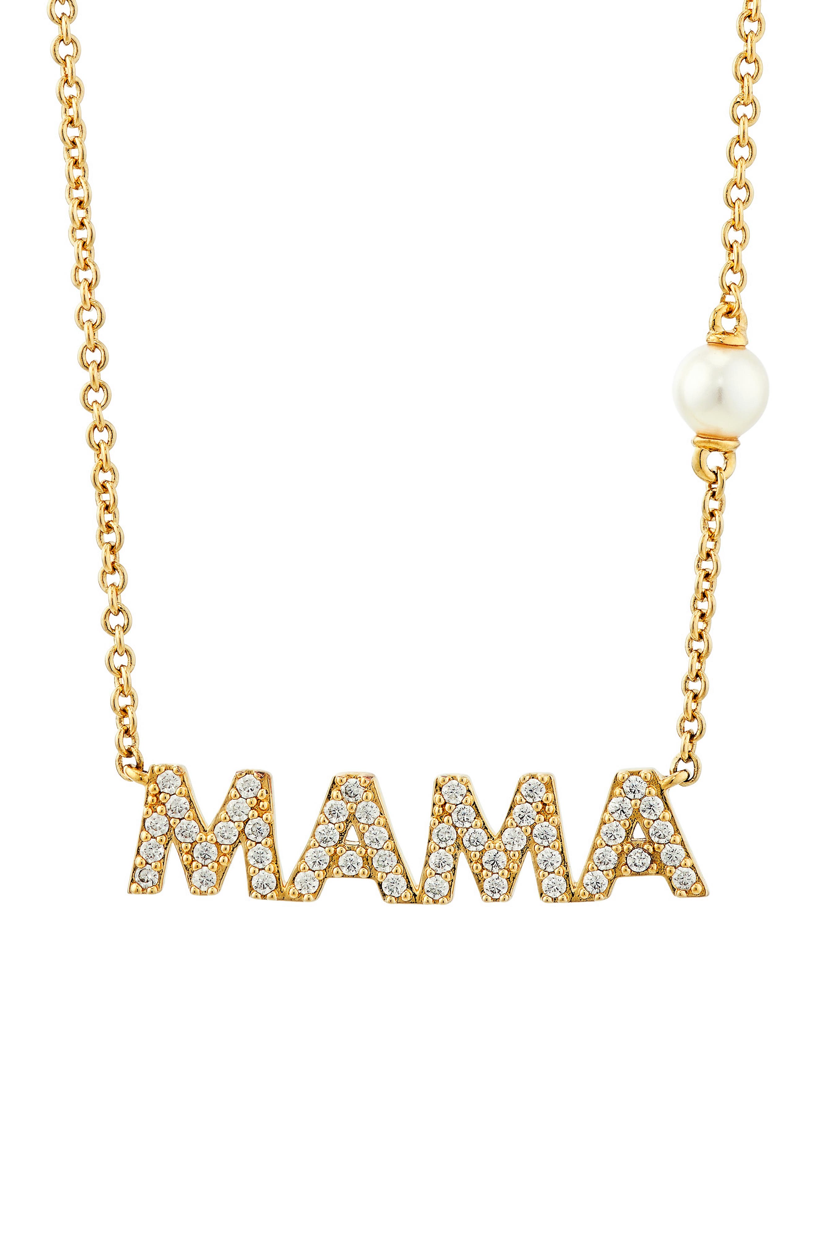Nadri Mama Pavé Pendant Necklace 