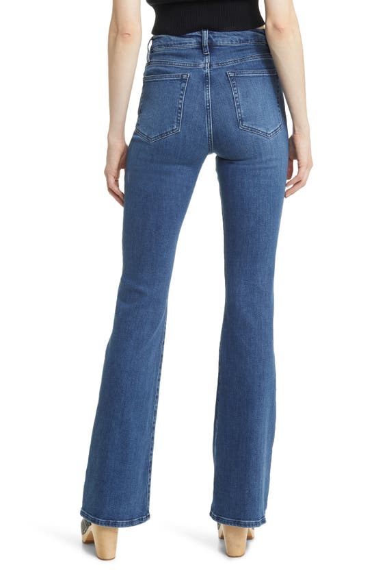 Shop Frame Le High Waist Flare Jeans In Temple
