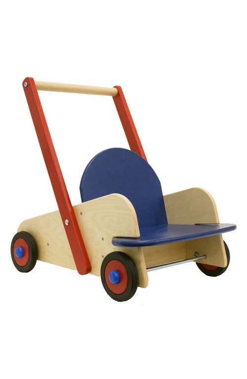 HABA Walker Wagon in Brown/Red And Blue at Nordstrom