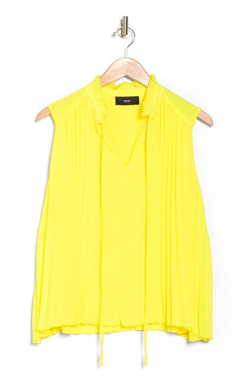 Shop Rain Tie Neck Sleeveless Top In Yellow