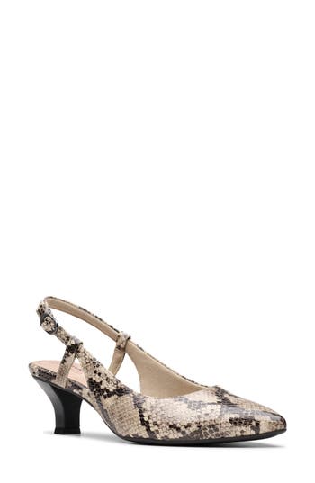 Clarks Women's Collection Kepley Lane Shoes In Grey Snake