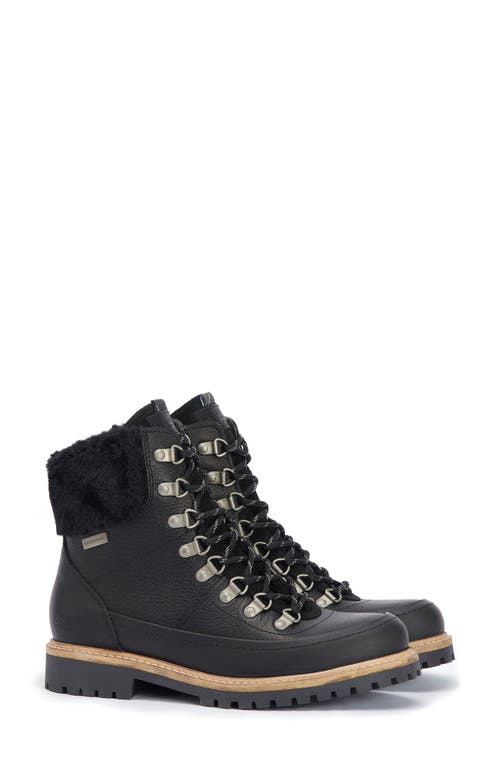 Shop Barbour Woodside Waterproof Hiking Boot In Black