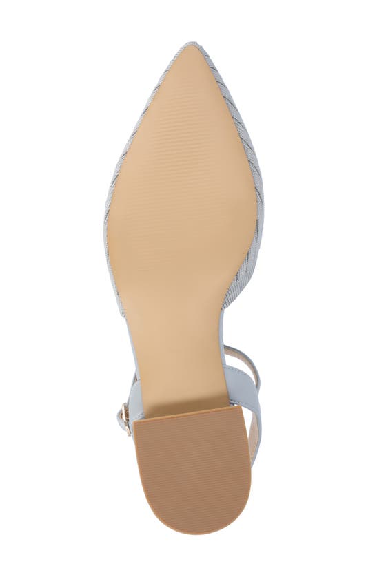 Shop Journee Collection Ansley Ankle Strap Flat In Blue