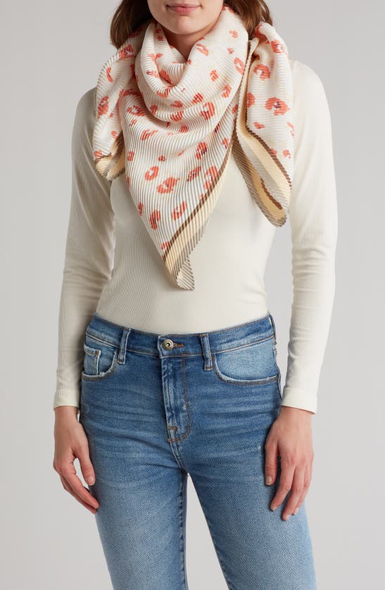 Melrose And Market Pleated Scarf In Multi