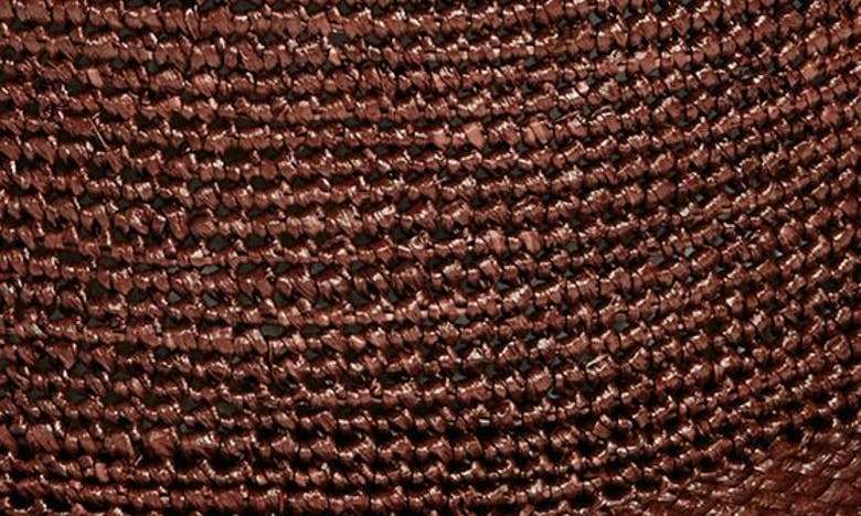 Shop Albertus Swanepoel Open Weave Straw Panama Hat In Rust