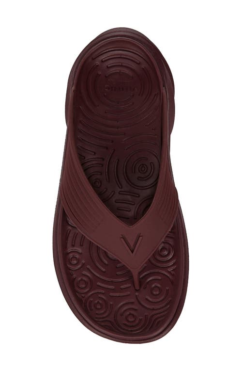 Vionic Tide Rx Flip Flop In Port Wine