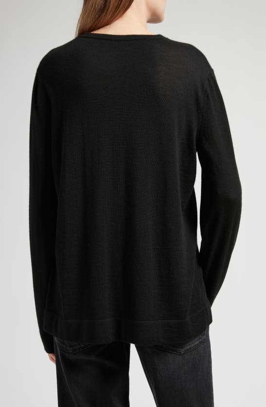 The Row Filippa Wool Sweater In Black