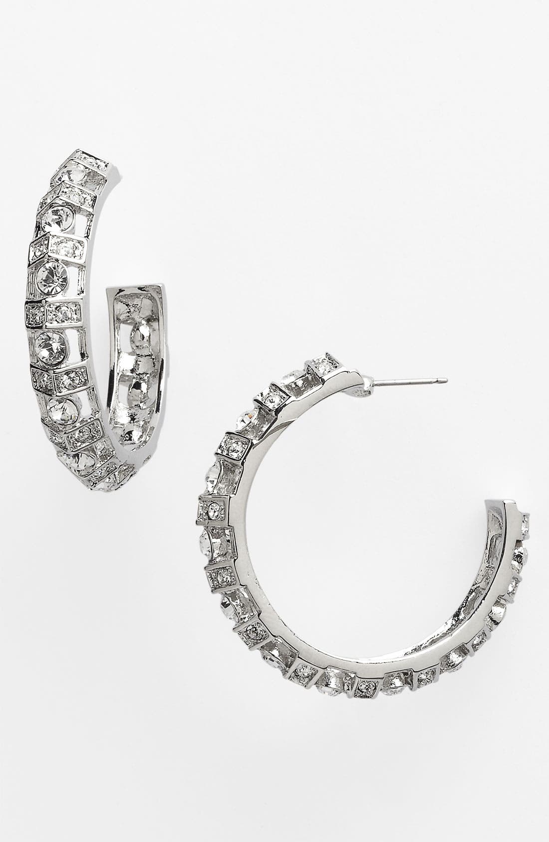 Givenchy Large Crystal Hoop Earrings Nordstrom