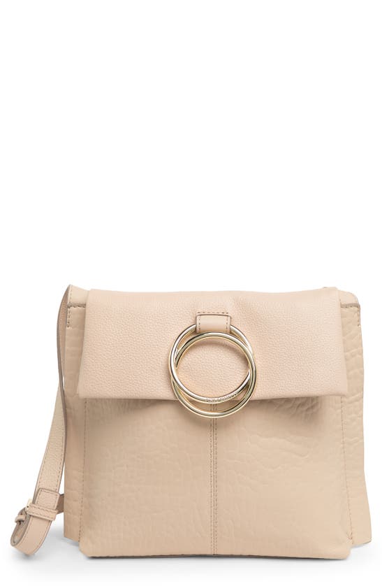 Vince Camuto Livy Large Leather Crossbody Bag In Cafe Smooth Leather