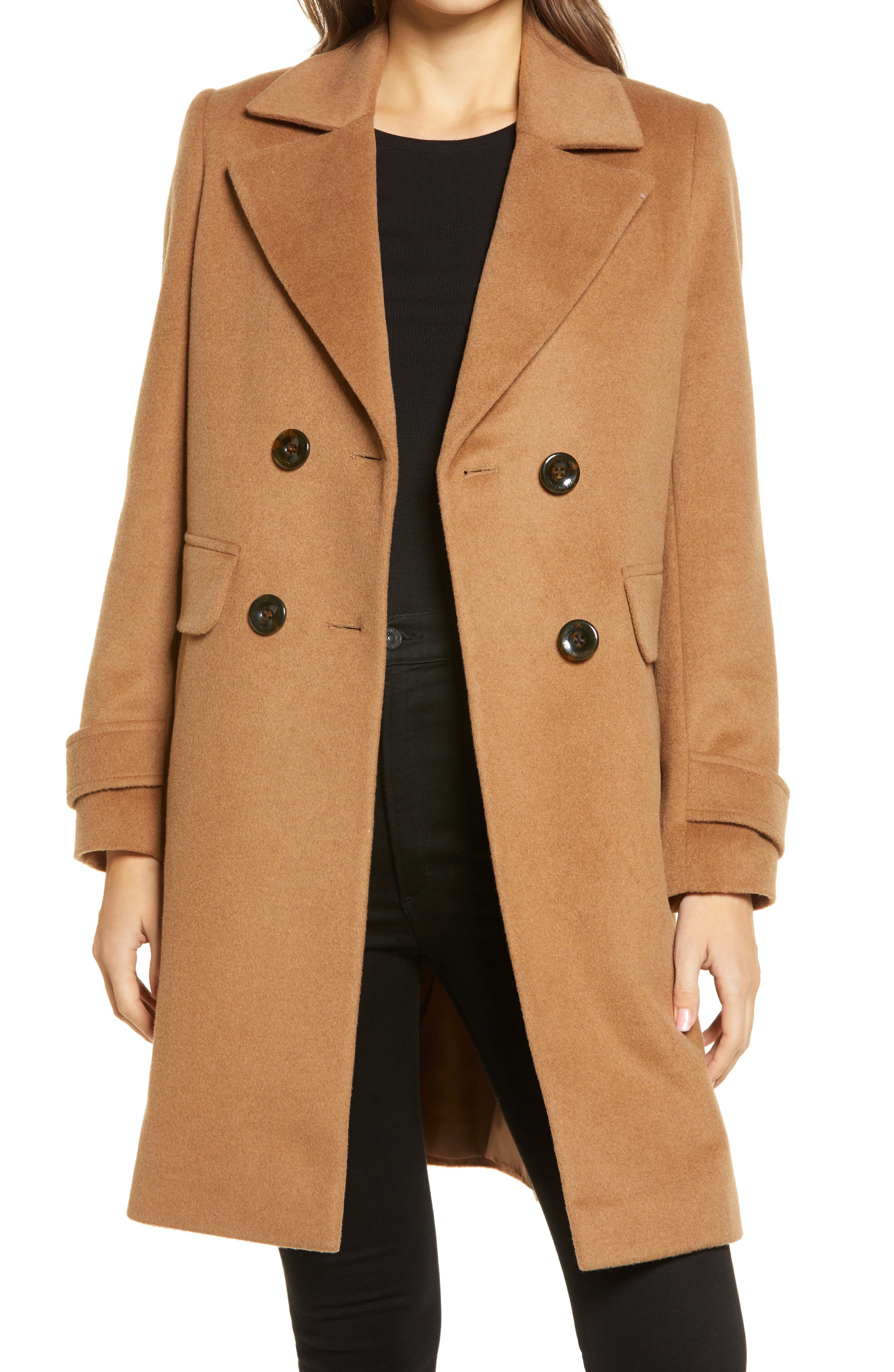 ladies camel overcoat