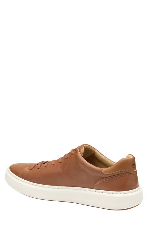 Johnston & Murphy Men's Anders Lace-to-toe Sneakers In Tan Full Grain
