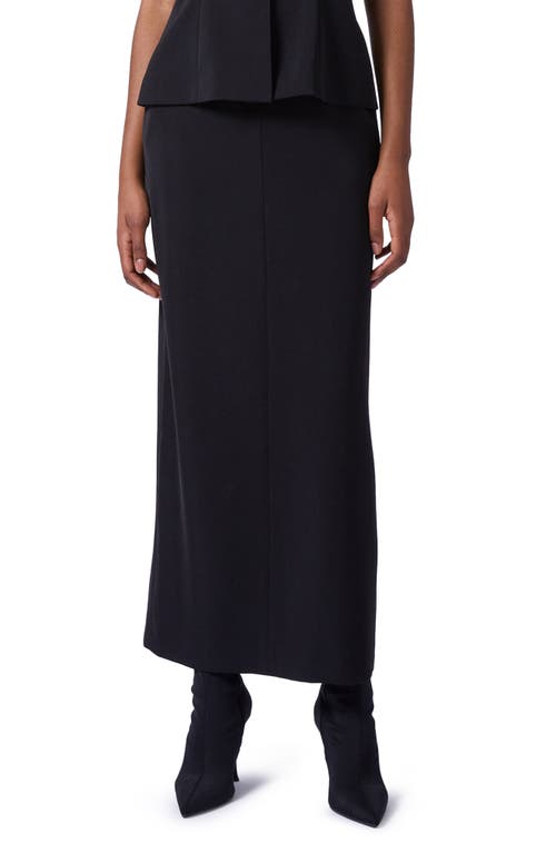 Harrie Suiting Maxi Skirt in Blackout