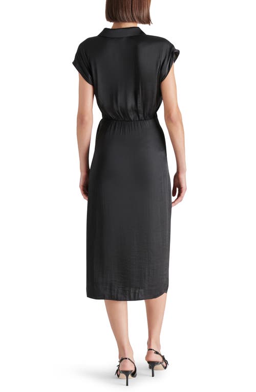 STEVE MADDEN STEVE MADDEN DESIREE FAUX WRAP MIDI DRESS 