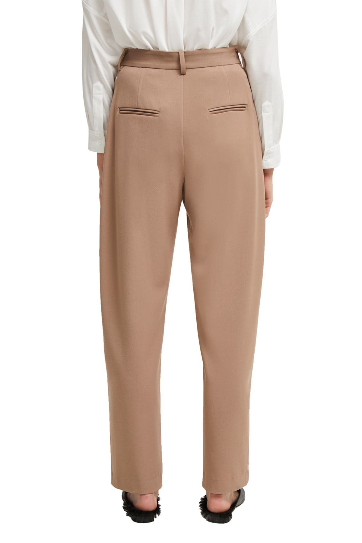 tailored straight leg trousers