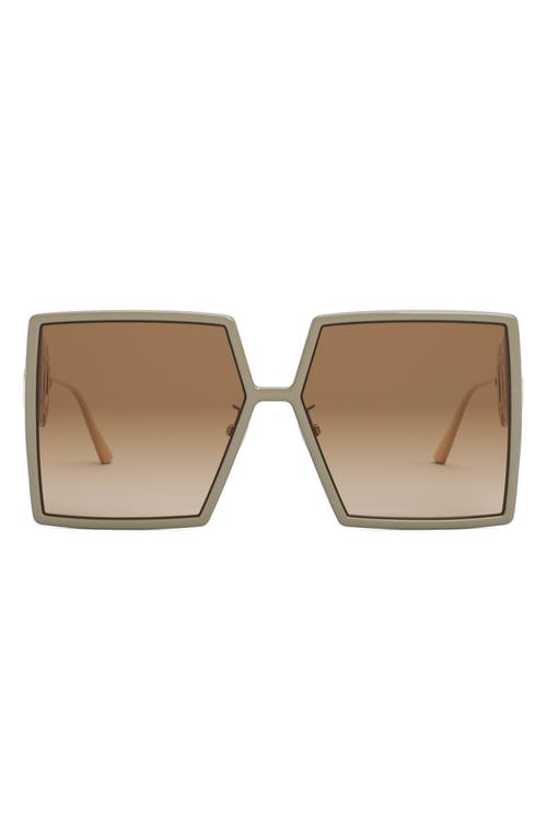 Dior 30montaigne Su 58mm Square Sunglasses In Grey/other/gradient Brown
