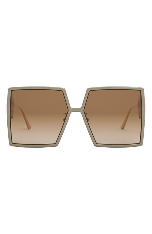 Dior 30montaigne Su 58mm Square Sunglasses In Brown