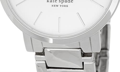 Shop Kate Spade New York Gramercy Bracelet Watch, 38mm In Silver
