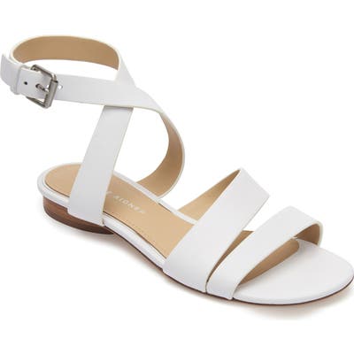 Etienne Aigner Orly Ankle Strap Sandal, White