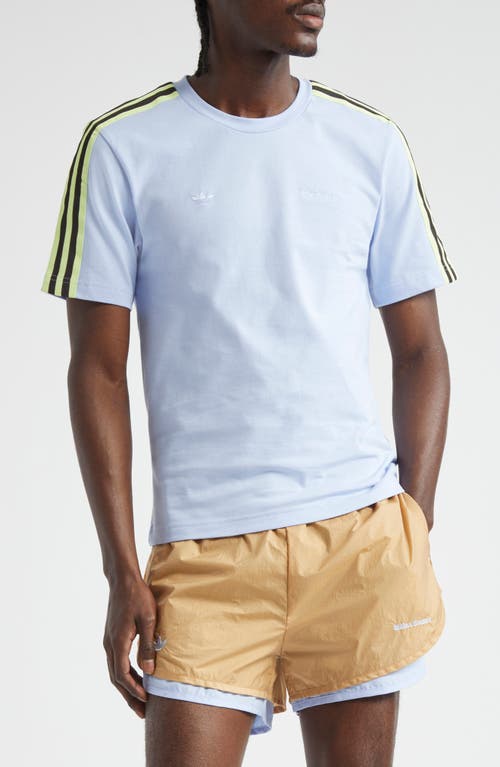 Y-3 X Wales Bonner Set-in Cotton T-shirt In Blue