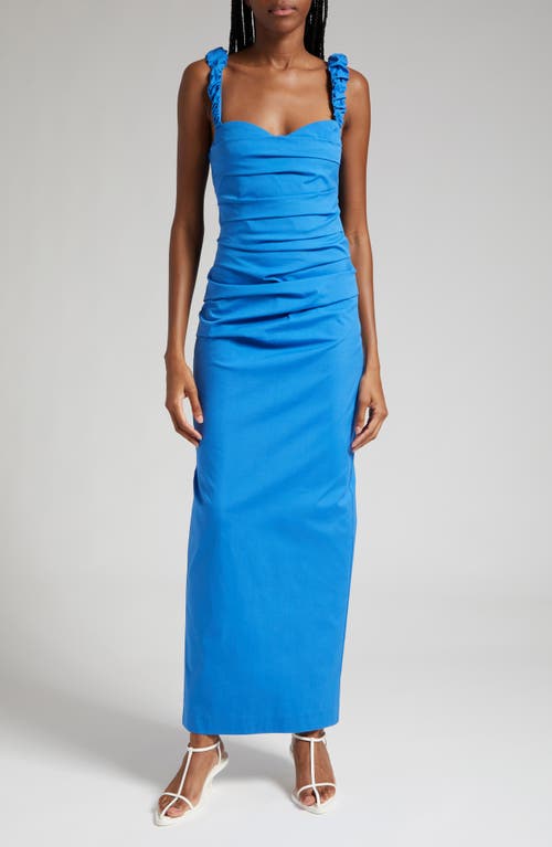 SIR Azul Balconette Gown in Cobalt