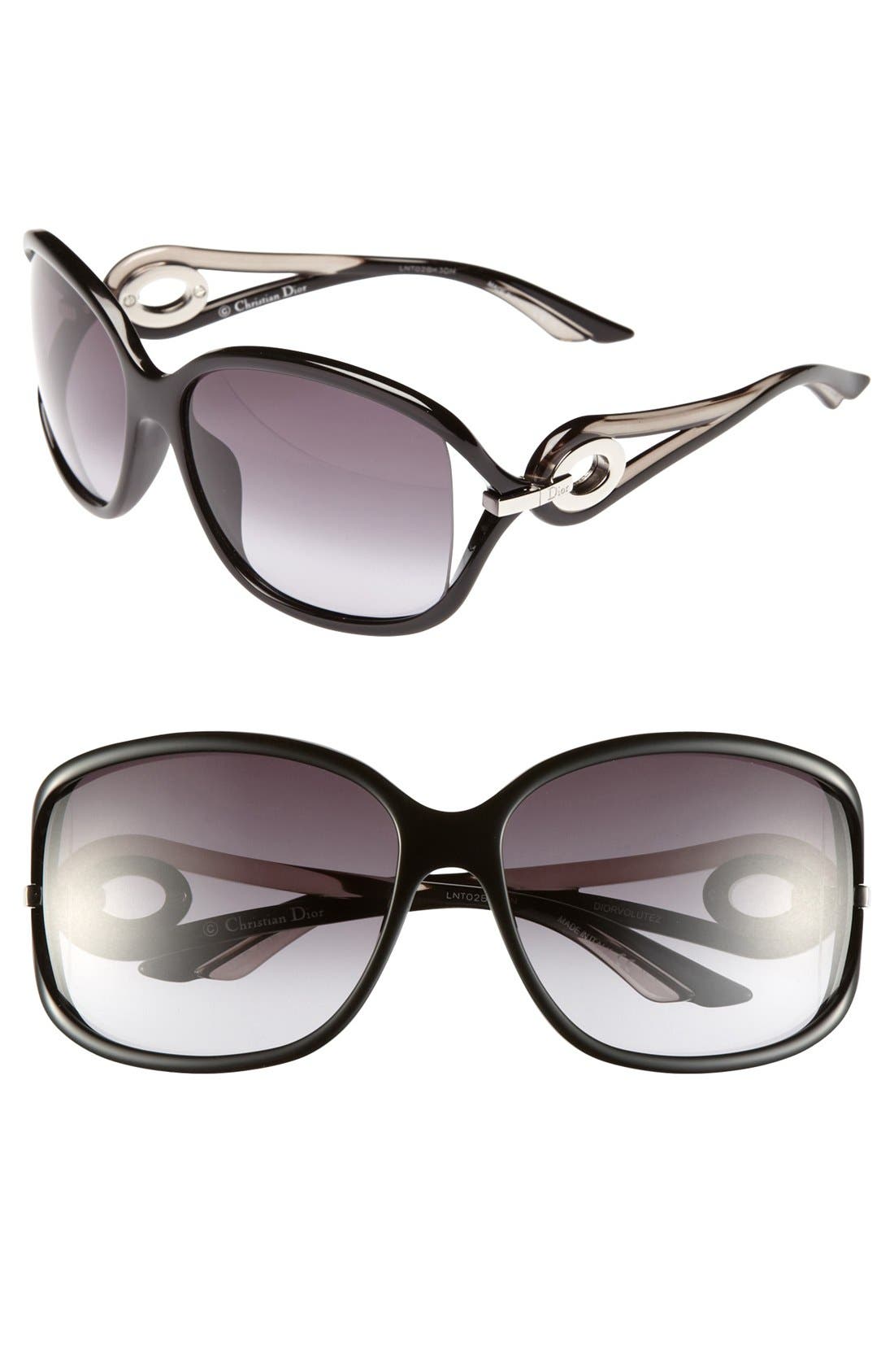 Dior 'Volute 2' Open Temple Sunglasses 