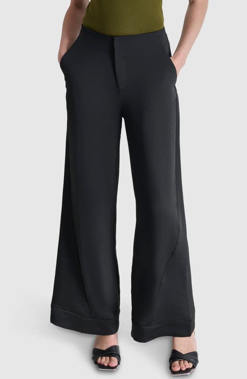 Dkny Wide Leg Pants In Black