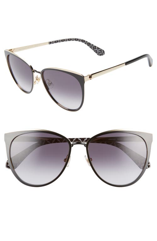 jabreas 57mm cat eye sunglasses in Black/Blue