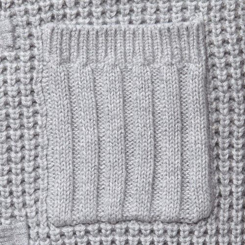 Shop Hope & Henry Boys' Waffle Stitch Hooded Sweater, Kids In Grey Waffle Hooded