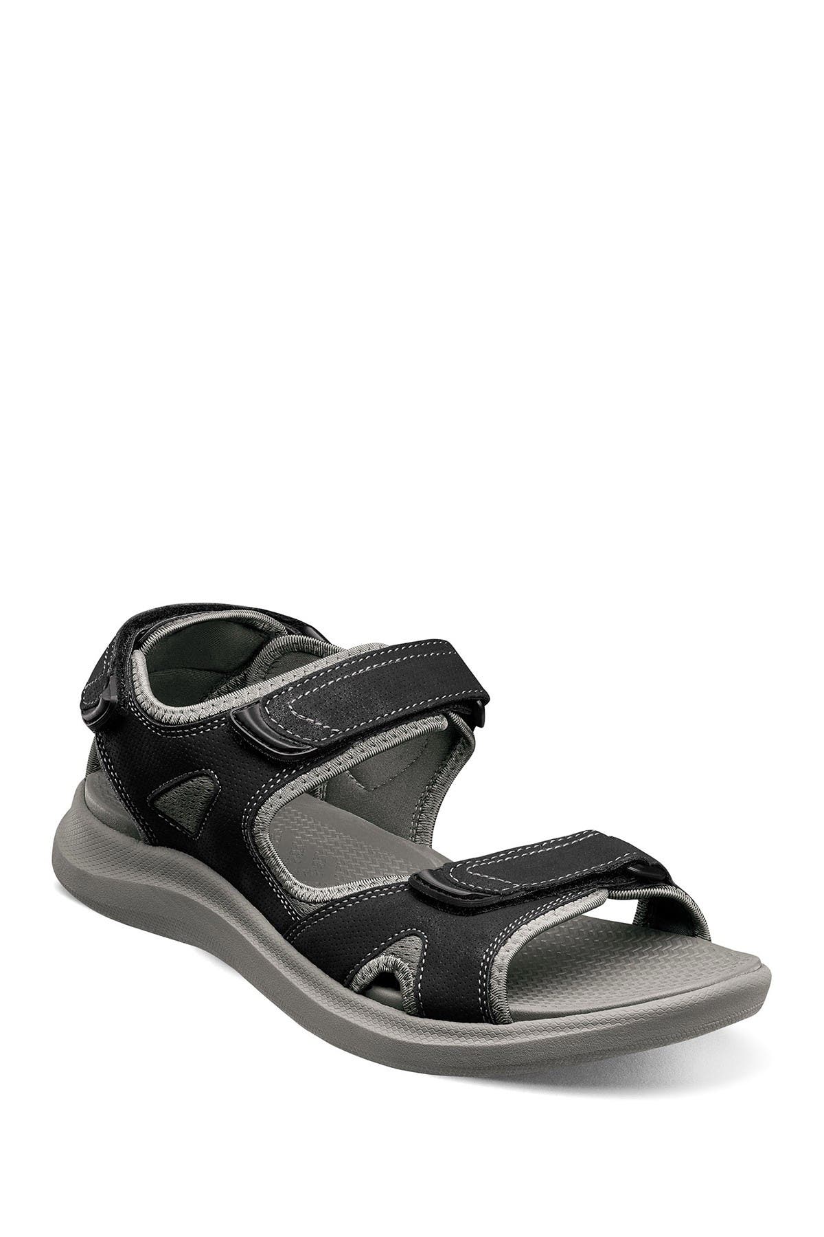 Nunn Bush Rio Vista 3-strap Sandal In Blk Multi