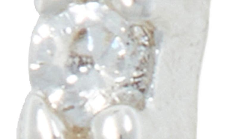 Shop Bp. Sterling Silver Dipped Cubic Zirconia Huggie Hoop Earrings