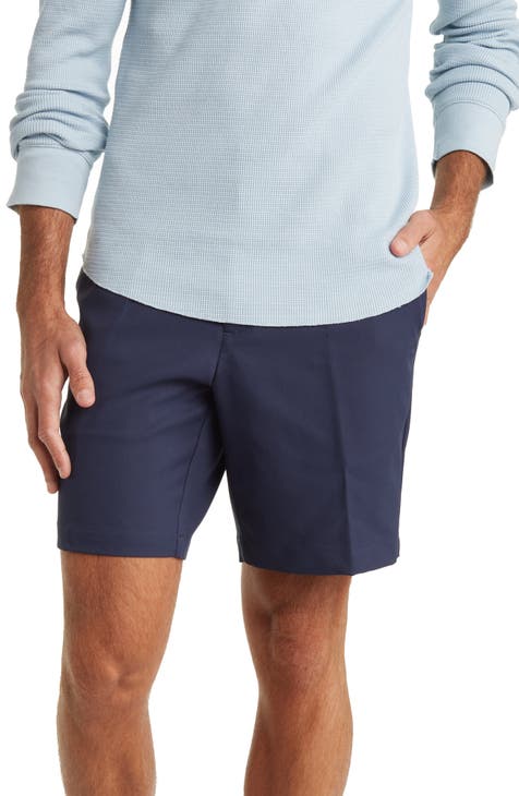 Solid Flat Front Golf Shorts